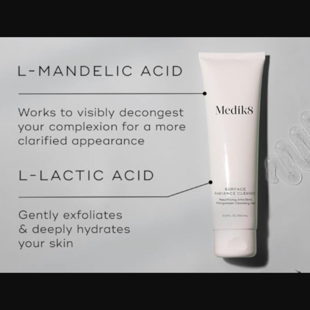 ❣️2/$36 NEW Medik8 Surface Radiance Cleanse Resurfacing Gel Full Size $27.00 - Picture 3 of 14